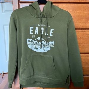 American Eagle Olive Green Hoodie